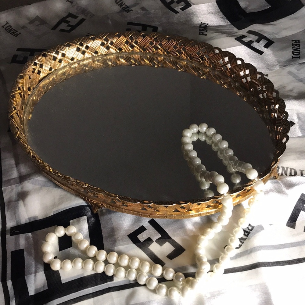 Vintage perfume tray